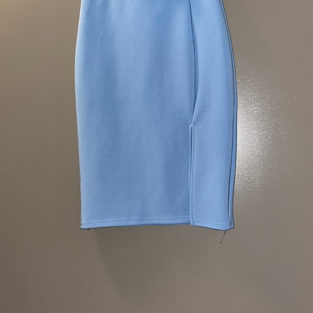 Elegant Blue Pencil Skirt